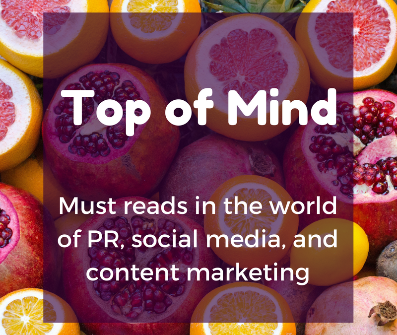 Top of Mind: Graphics on the Go, Microinfluencers, and Your Best Work