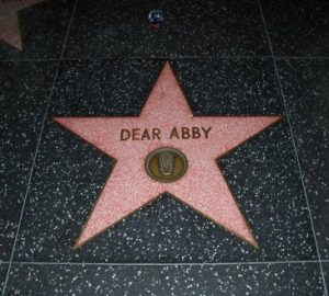 "Dear Abby" Walk of Fame