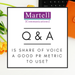 Q&A: Is Share of Voice a Good PR Metric to Use?